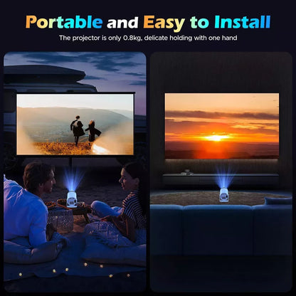Mini Projector - 4K Support | Smart & Portable Home Theater